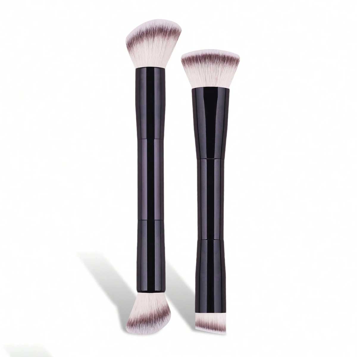 Beauty Queen Makeup - 휴대용 여행용 듀얼 헤드 메이크업 브러쉬