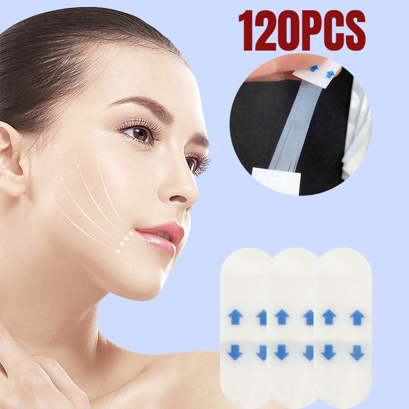 Beauty Queen Makeup - 120/80/40매 V 리프트 페이스 스티커 투명