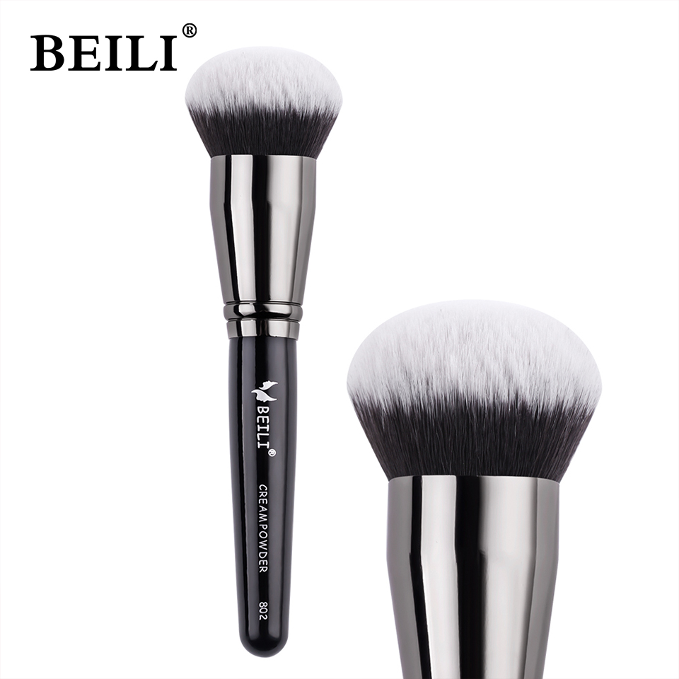 Beauty Queen Makeup - 블랙 파운데이션 메이크업 브러쉬 크림 파운데이션