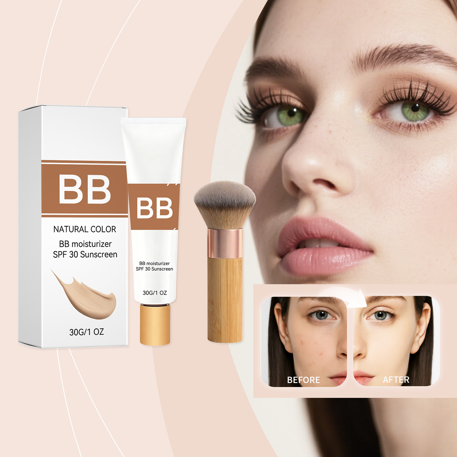 SPF 30 틴티드 모이스처라이저 비비크림 히알루론산  - Beauty Queen Makeup 리뷰 및 가격