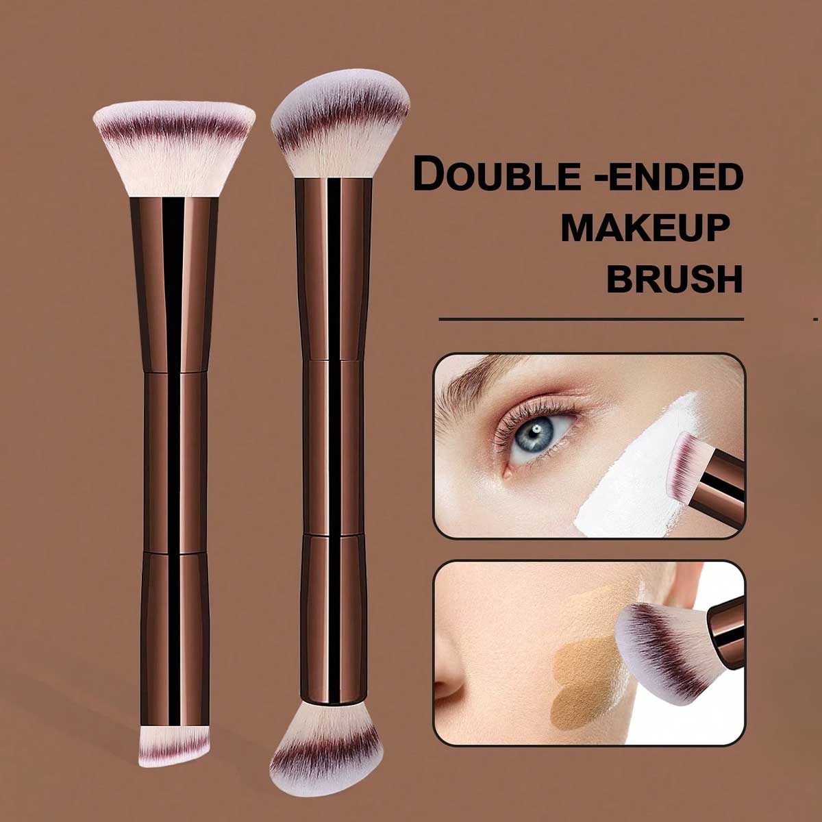 휴대용 여행용 듀얼 헤드 메이크업 브러쉬 2PCS 소프 - Beauty Queen Makeup 리뷰 및 가격