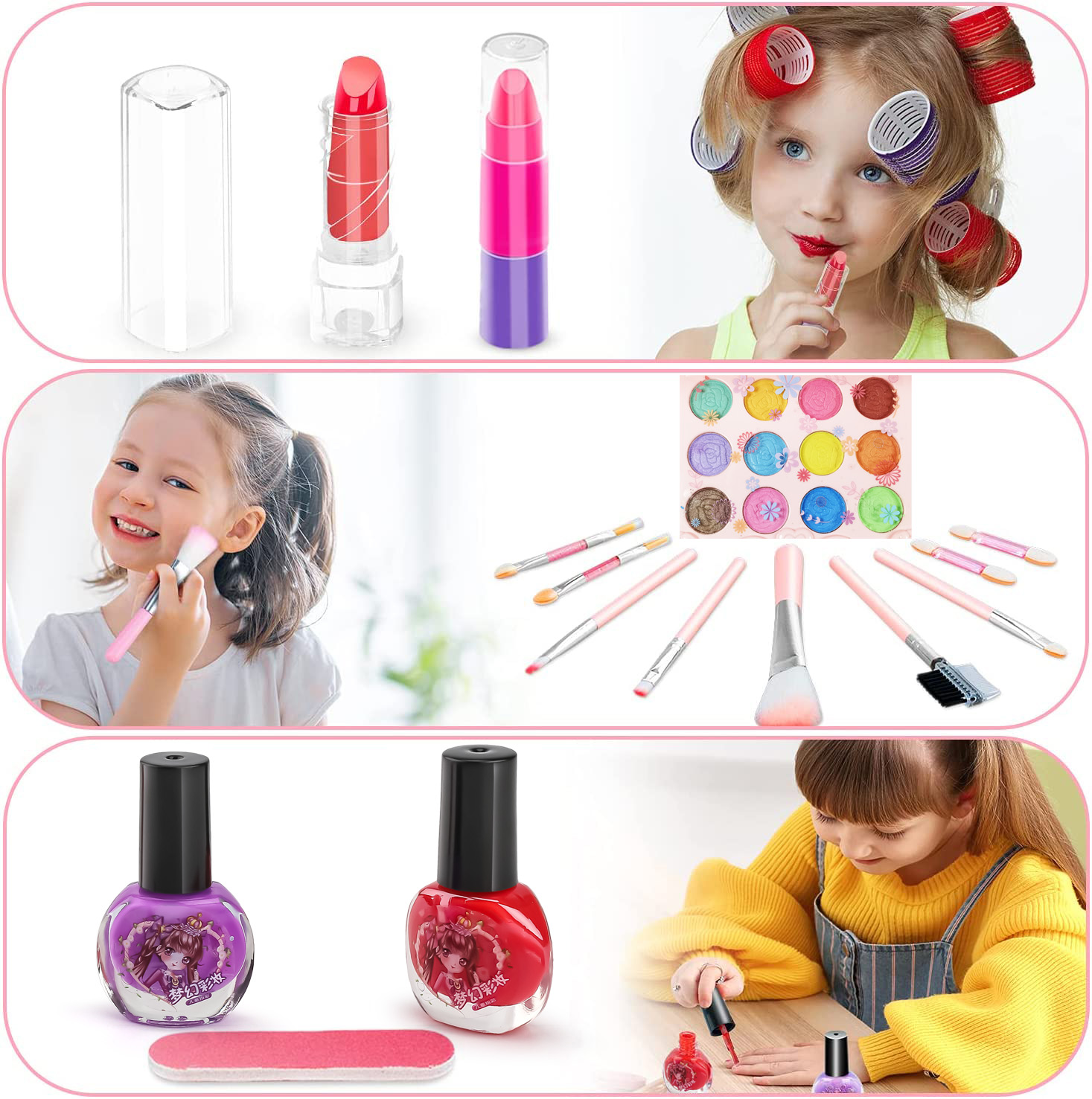 여아용 키즈 메이크업 장난감 키트, 세척 가능한 메이크 - Beauty Real Makeup 리뷰 및 가격