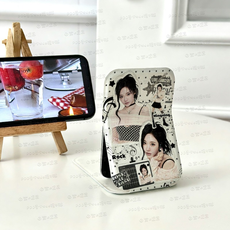 Aespas 미니 접이식 메이크업 거울 수직 데스크탑  - Beauty Makeup Vanity 리뷰 및 가격