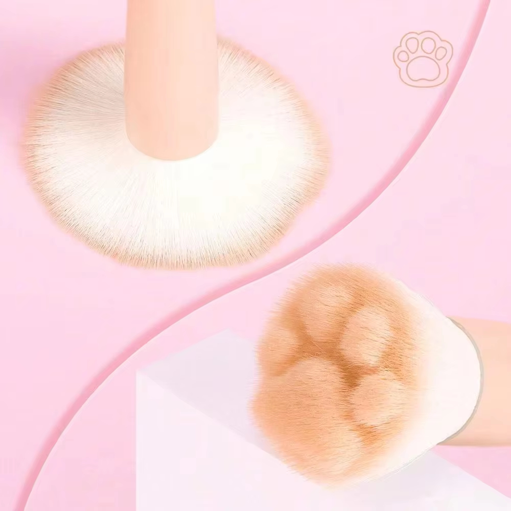 1Pc 고양이 발 모양 블러셔 브러쉬(보관 상자 포함) - Beauty Queen Makeup 리뷰 및 가격