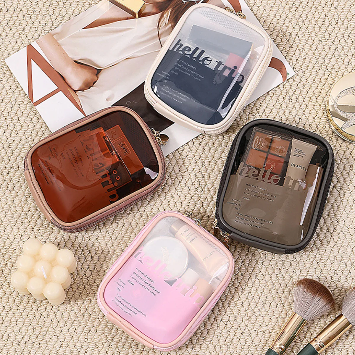 투명 휴대용 화장품 파우치 립스틱 정리함 여행용 파우치 - Beauty Bag Makeup 리뷰 및 가격