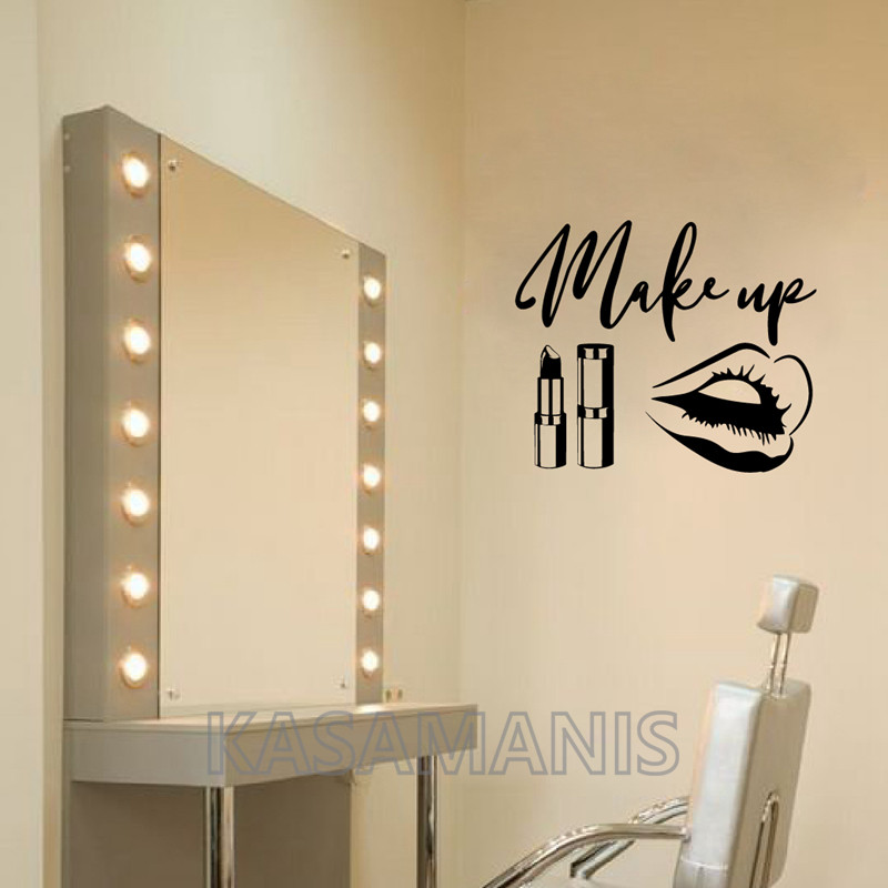 메이크업 견적 벽 아트 데칼 뷰티 살롱 장식 메이크업  - Beauty Of Makeup Quotes 리뷰 및 가격